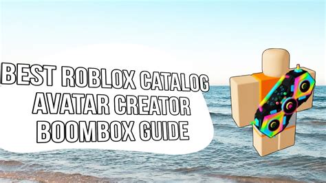 How To Get Boombox In Catalog Avatar Creator
