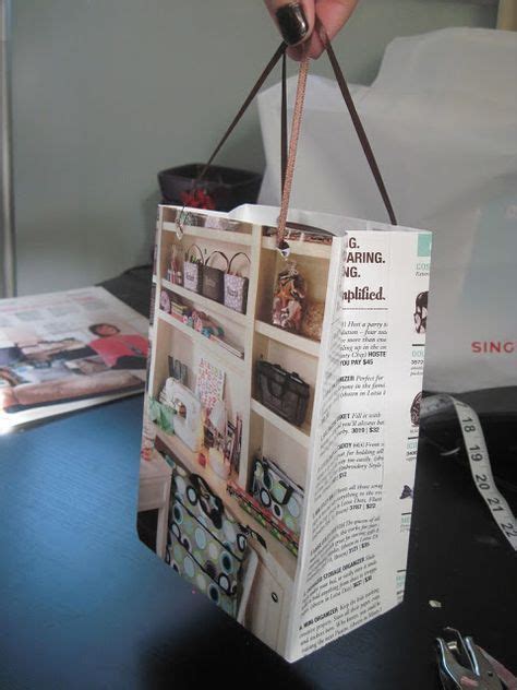 How To Make Gift Bags From Old Catalogs