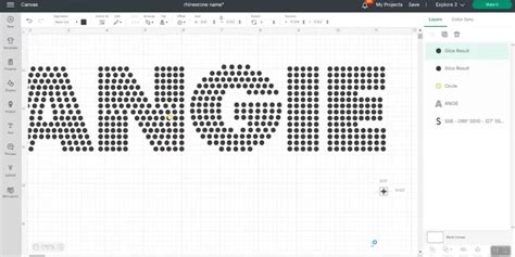 How To Make Rhinestone Template With Cricut
