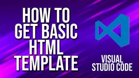 How To Open Html Template In Visual Studio