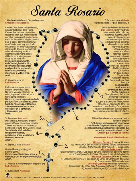 How To Pray The Rosary In Spanish Printable