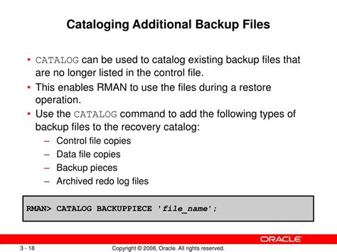 How To Re Catalog A Backup In Rman