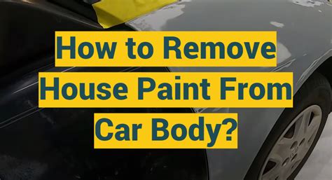How To Remove Paint From Car