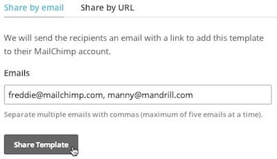 How To Share A Template With Another Mailchimp Account