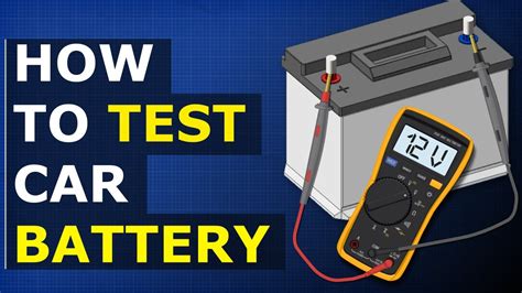 How To Test Car Battery