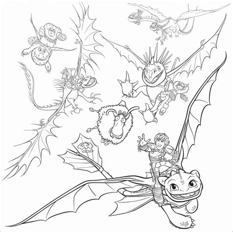 How To Train Your Dragon Colouring Pages Printable