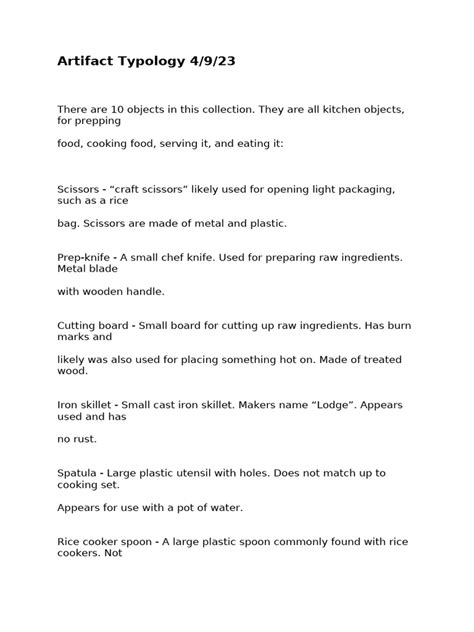 How To Use Catalogues Raisonne For Artifact Typology