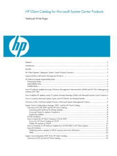 Hp Client Catalog For Microsoft System Center Products