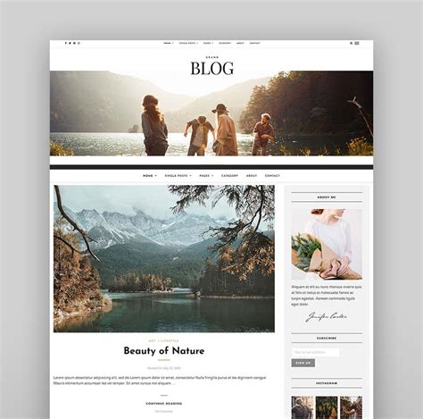 Html Blog Templates