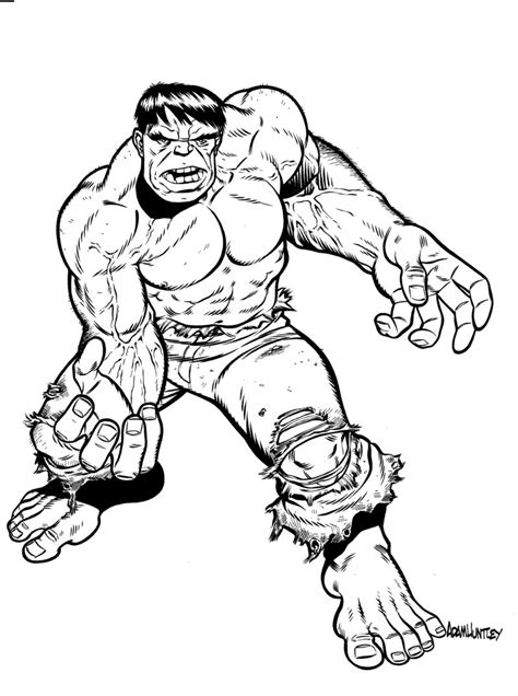Hulk Printable Coloring Pages