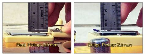 Humbucker Pickup Height Chart