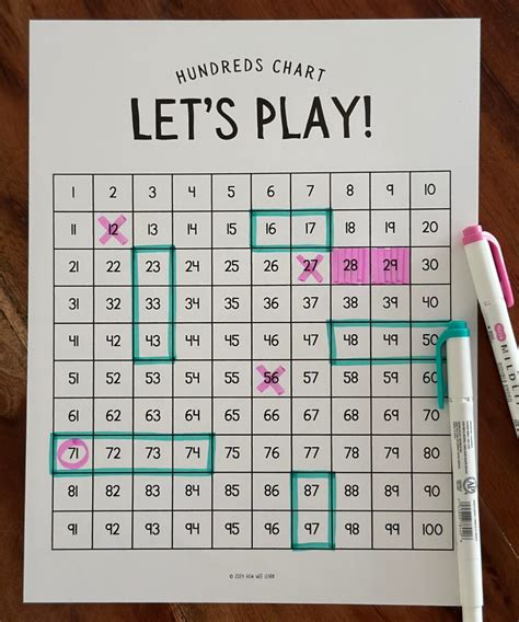 Hundreds Chart Games
