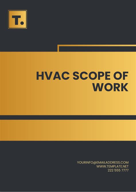 Hvac Scope Of Work Template