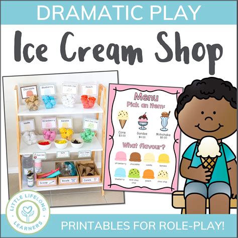 Ice Cream Shop Dramatic Play Printables