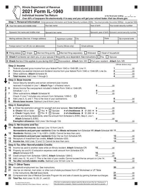 Illinois State Income Tax Form For Trusts Printable 2016