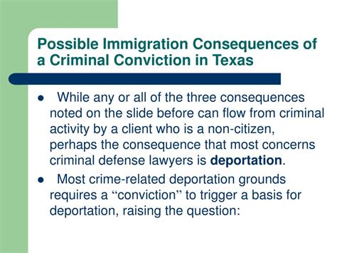 Immigration Consequences Of Criminal Convictions Chart