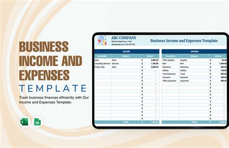 Income And Expense Template For Small Business
