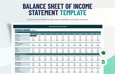 Income Sheet Template