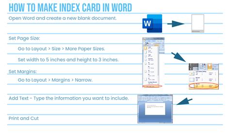 Index Card Template Ms Word
