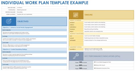 Individual Work Plan Template