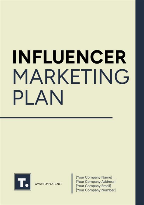 Influencer Marketing Plan Template