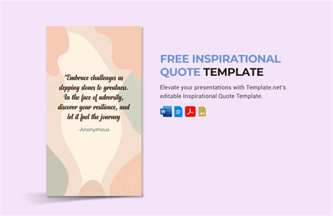 Inspirational Quote Template
