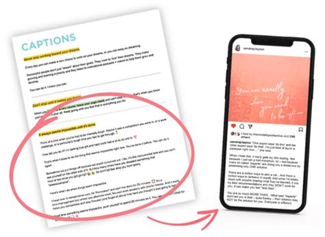 Instagram Caption Template