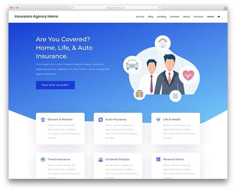 Insurance Website Templates