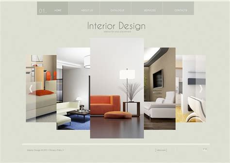 Interior Design Company Website Templates