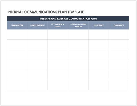 Internal Communication Template
