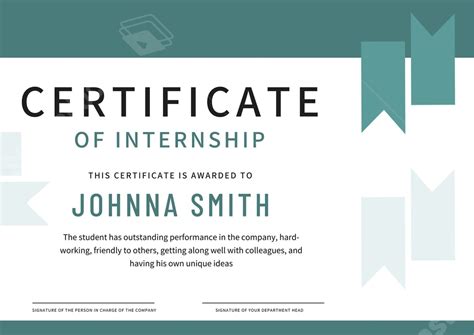 Internship Certificate Template