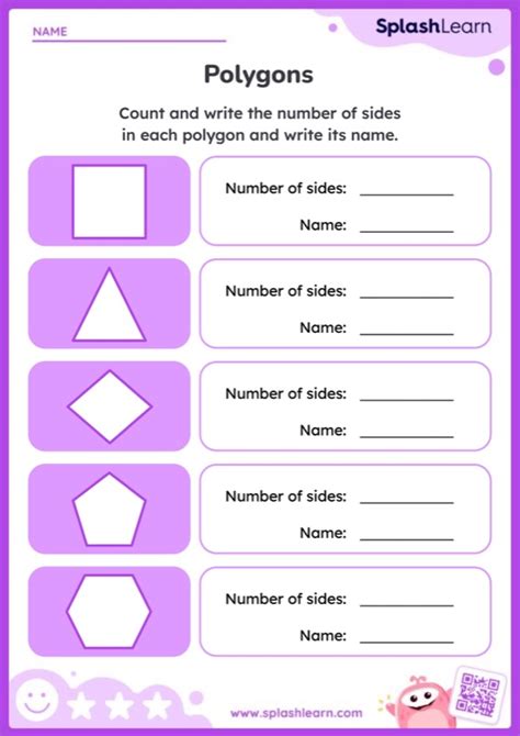 Introduction To Polygons First Grade Free Printable Worksheets