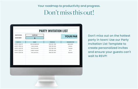 Invitation List Template