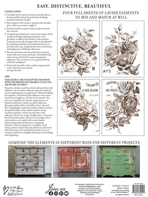 Iod Catalogue Of Roses Transfer