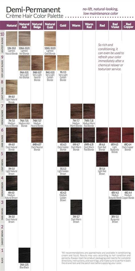 Ion Hair Color Chart