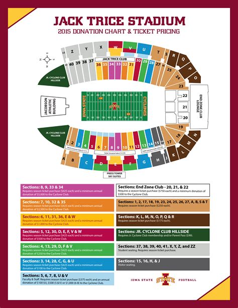 Iowa State Seating Chart