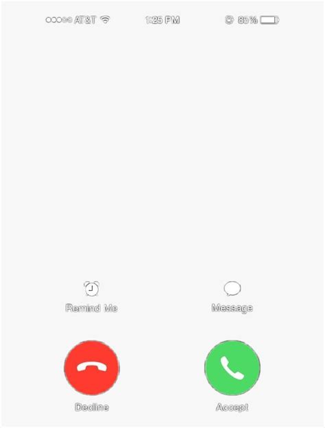 Iphone Calling Screen Template