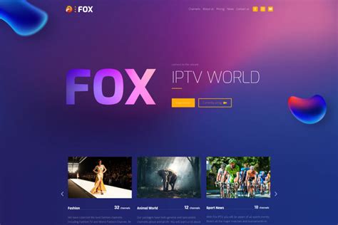 Iptv Website Template