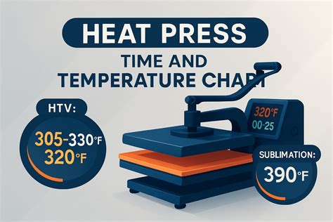 Iron On Heat Press Temperature Chart