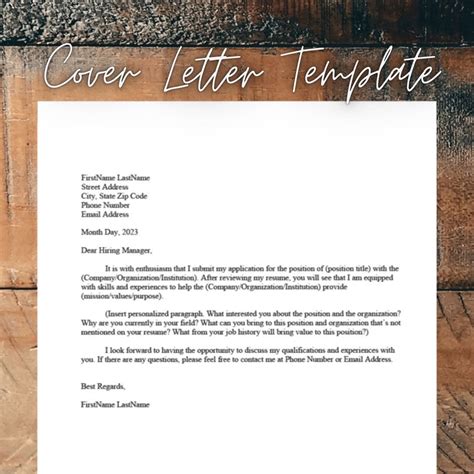 It Cover Letter Template