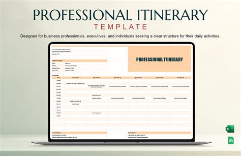 Itinerary Template Pages