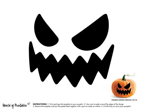 Jack-o Lantern Faces Printable