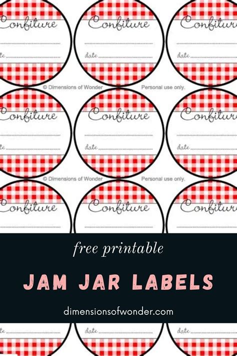 Jam Label Templates