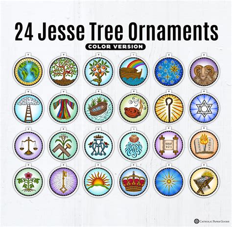 Jesse Tree Ornaments Printable