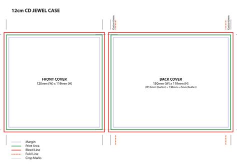 Jewel Case Printing Template