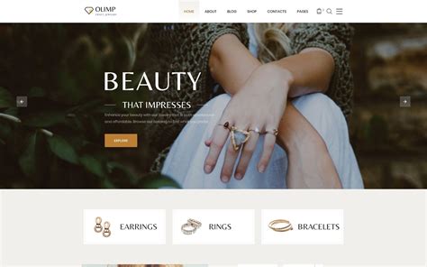 Jewelry Web Design Templates