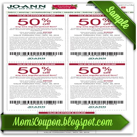 Joanns In Store Coupons Printable