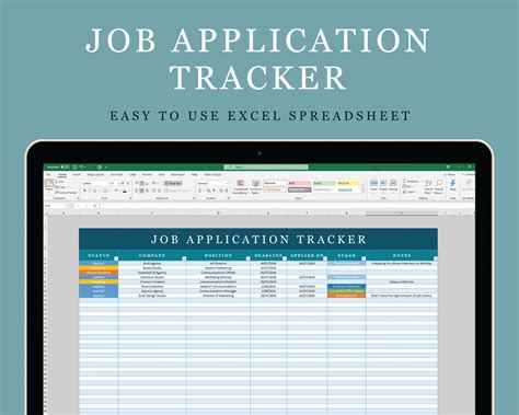 Job Application Excel Template