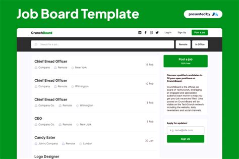 Job Board Template Wordpress