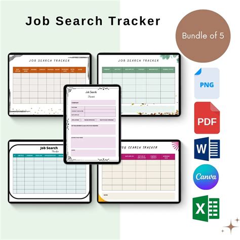 Job Search Tracker Template